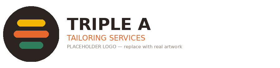 Triple A Tailoring Services logo (placeholder)